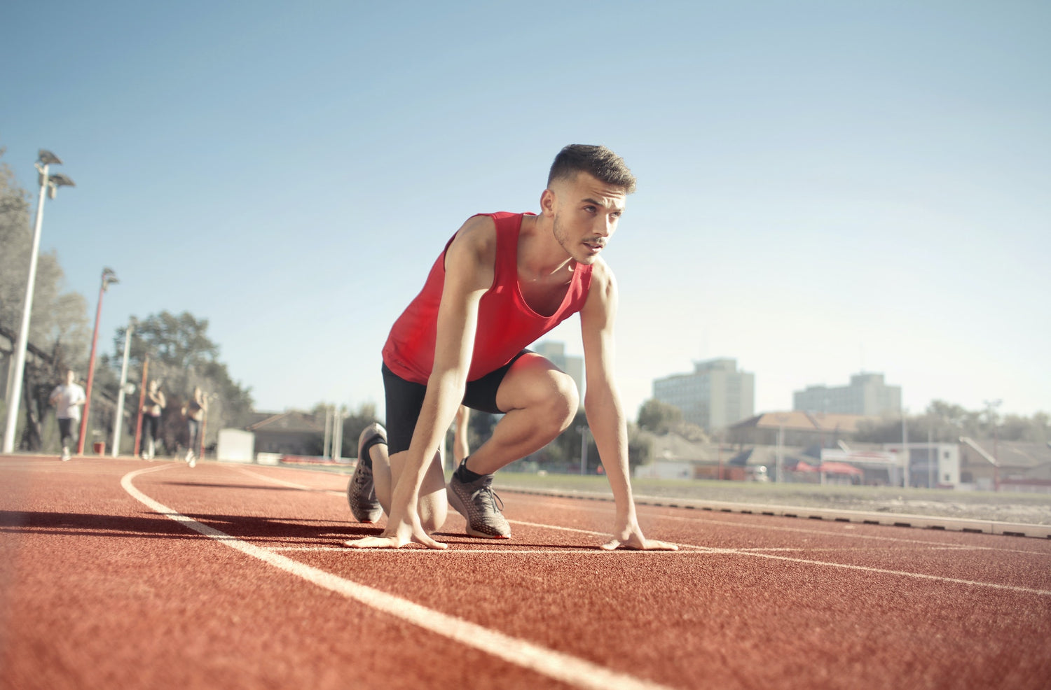 athlete wearing copper socks