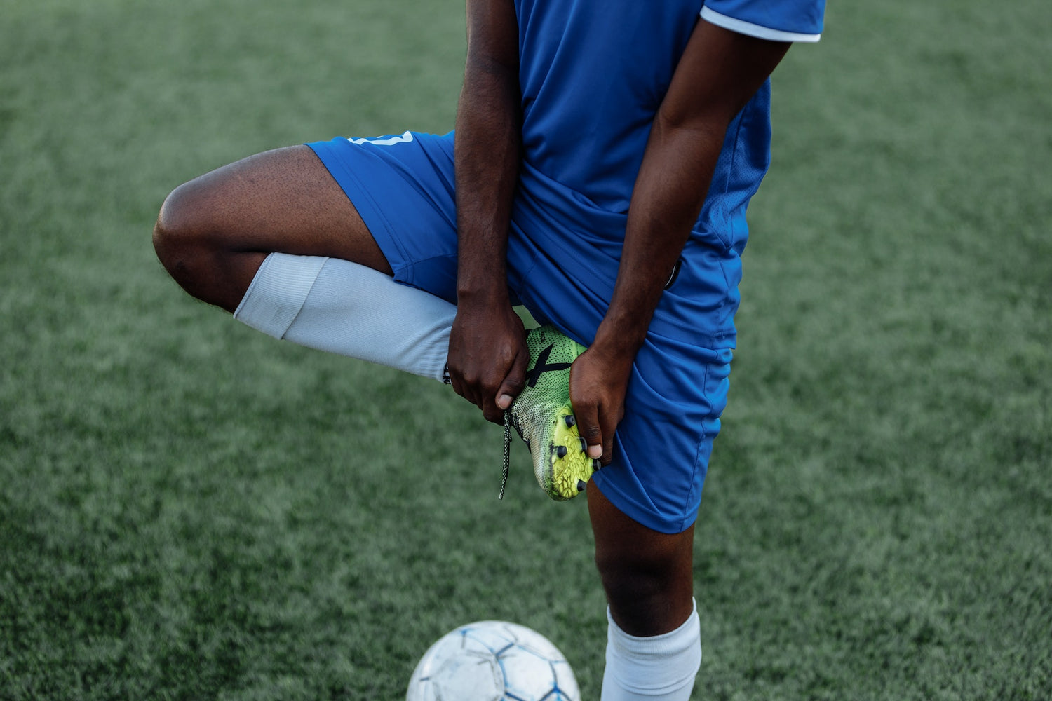 soccer player struggling with athlete's foot