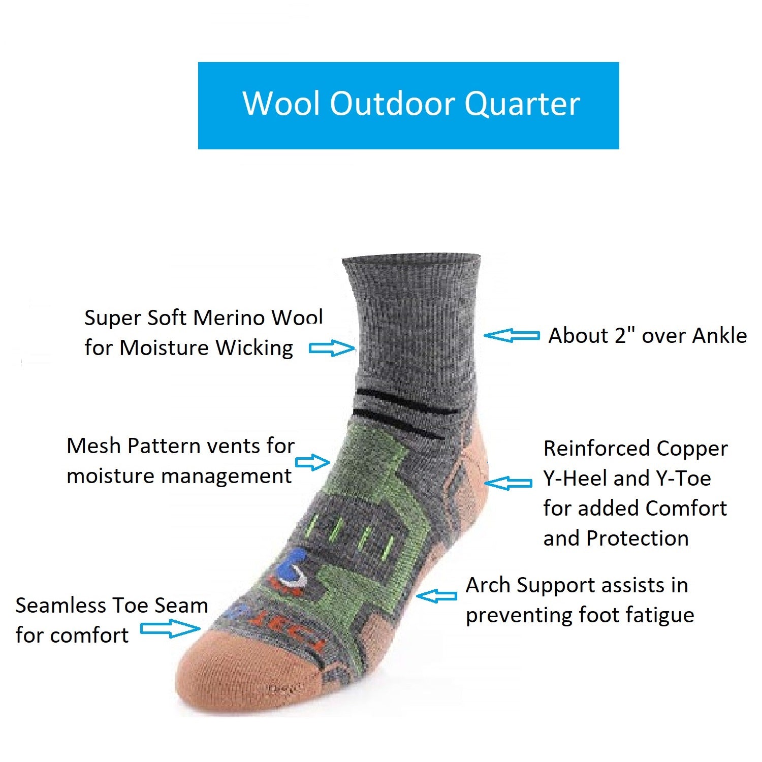 Quarter Cut Hiking Socks (Women)