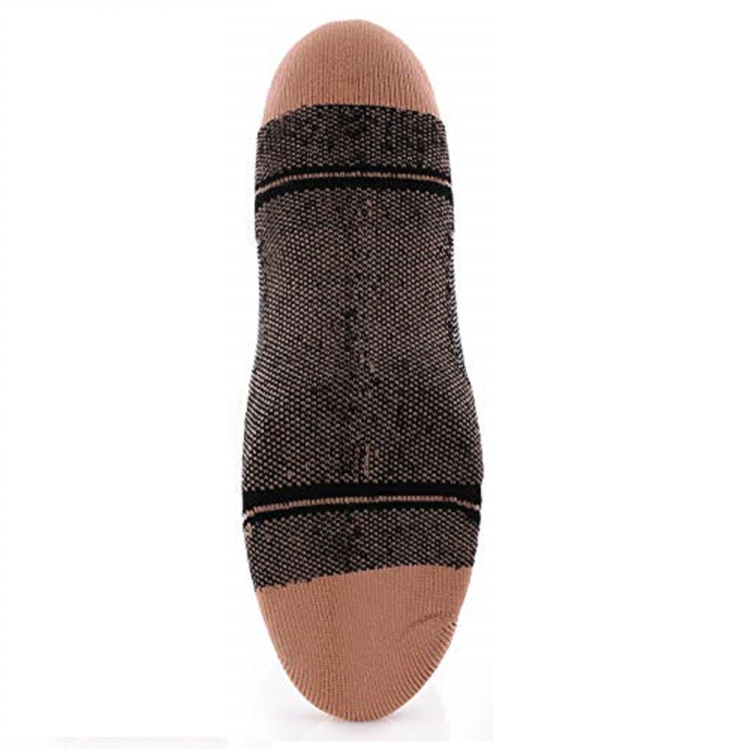 black crew cut merino wool copper hiking socks with natural accents